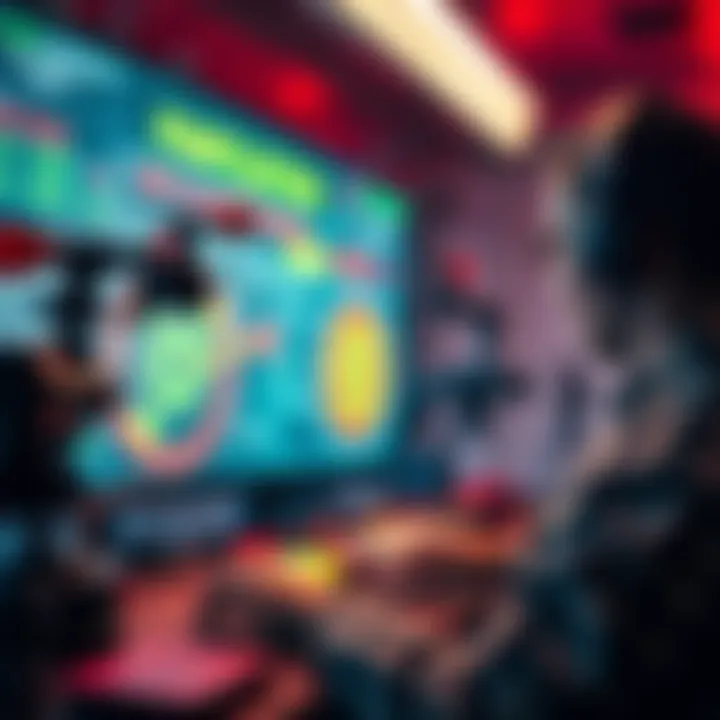 A developer working on a dart detection app with multiple cameras focused on darts and a scoreboard.