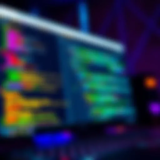 A computer screen displaying code with an infinite scroll webpage in the background, showing difficulty in data extraction.