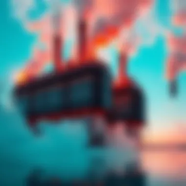 A data center facility in Georgia surrounded by smoke stacks, reflecting the new EPA air pollution exemption proposal.