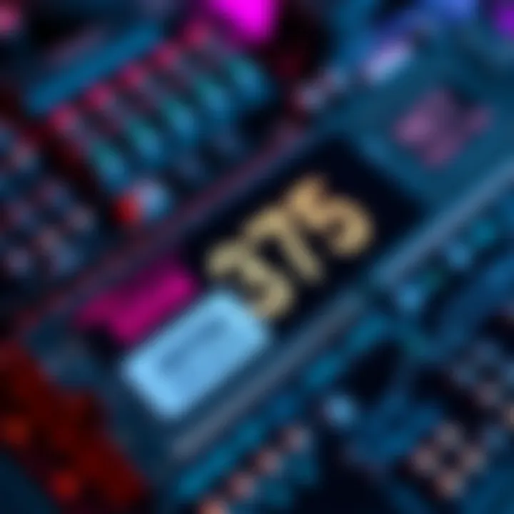 A close-up of a 32GB DDR5 RAM module with a price tag of $375, reflecting the ongoing AI component shortage in the tech industry.