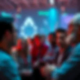 A group of people of different ages discussing their views on artificial intelligence, showing a mix of young and older individuals expressing their opinions.