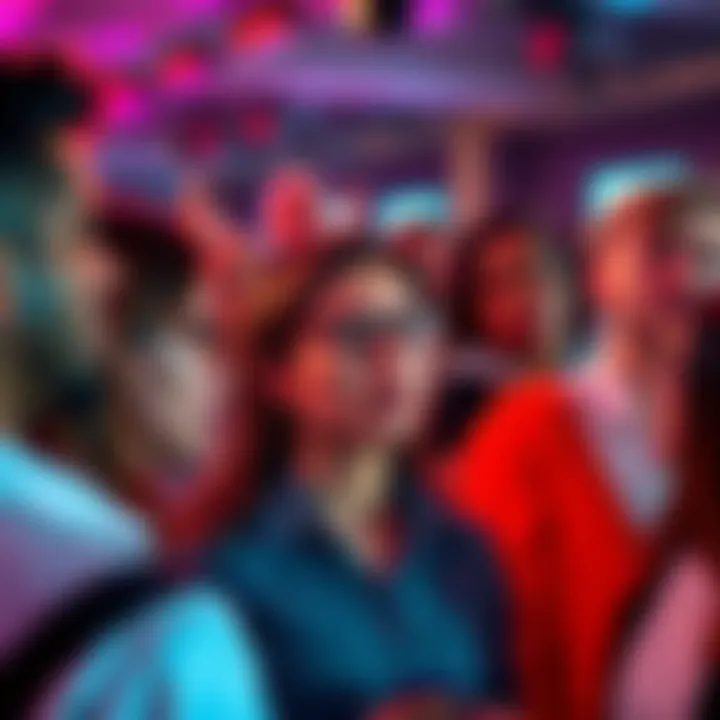 A group of people discussing the impact of AI on jobs, expressing mixed emotions about technology's influence. Some look worried while others seem skeptical, highlighting the divided opinions in a vibrant social forum setting.
