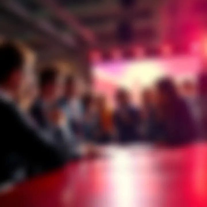 A group of people engaged in a heated discussion, struggling to present their arguments clearly.