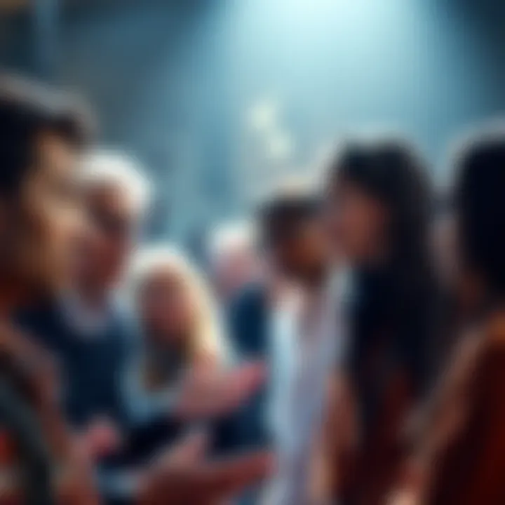 A group of diverse people discussing passionately about AI and personal rights, with visible expressions of concern and disagreement.