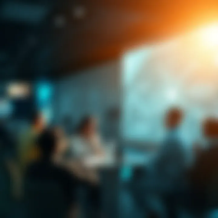 People discussing the pros and cons of artificial intelligence, focusing on environmental and ethical issues.