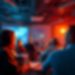 Group of people discussing the capabilities of current AI systems in a conference setting.