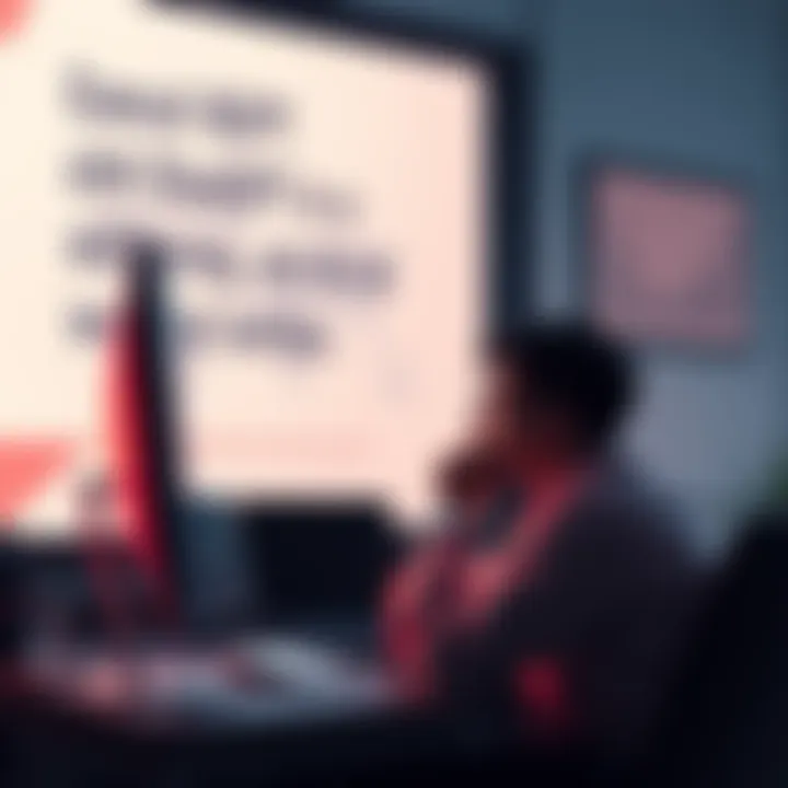 A person sitting at a computer, contemplating the choice between ChatGPT and Claude, with text about military ties in the background