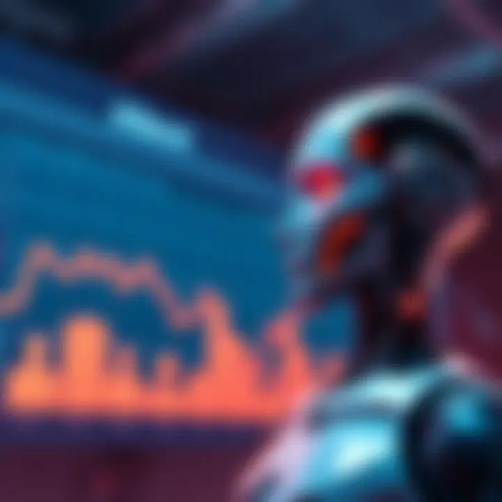 A graph showing declining birth rates alongside a robot symbolizing AI's influence on jobs.