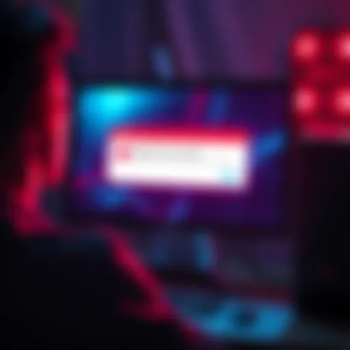 A frustrated person staring at a computer screen displaying an error message from DeepSeek, the AI chatbot