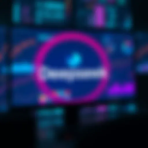 A computer screen displaying the Deepseek logo surrounded by graphs and data analytics, reflecting its impact and recent changes.