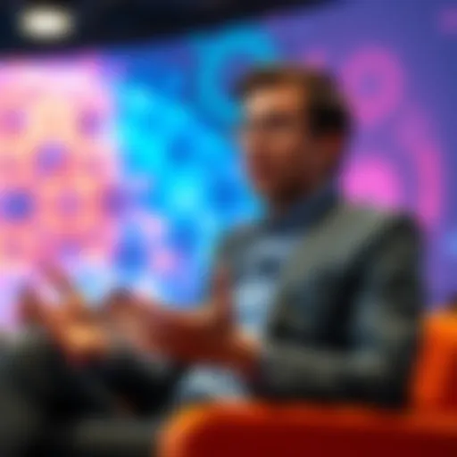Demis Hassabis speaking about Artificial General Intelligence risks and benefits at a conference