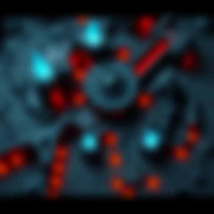 A detailed mockup of the Demonic Dungeon map featuring dark themes and impressive design elements.