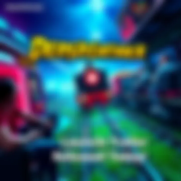 A colorful scene from the Denshattack game showing trains in action with players enjoying gameplay