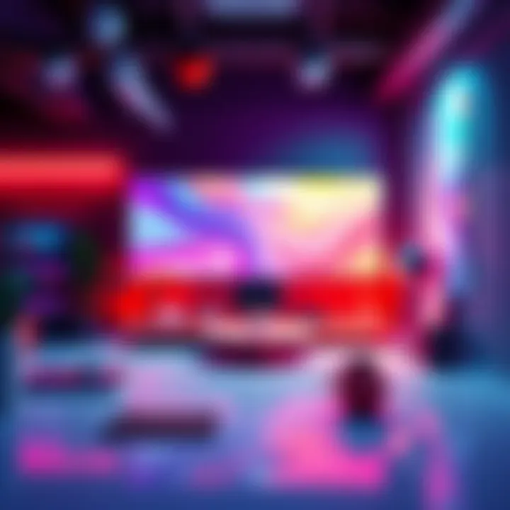 A modern design layout with vibrant colors and various elements, prompting viewers to discuss its realism.