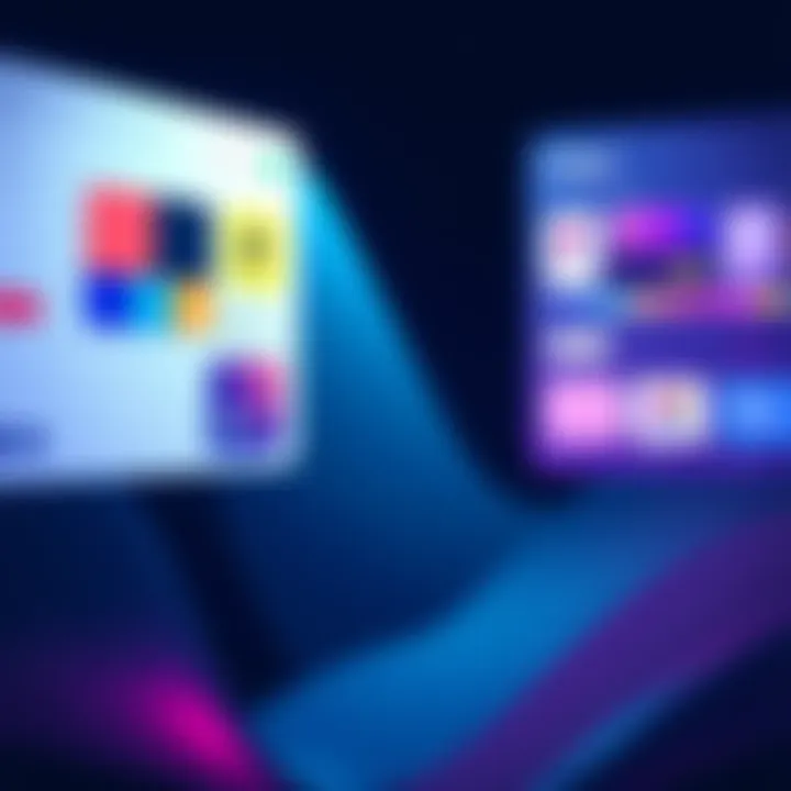 A visual representation of a design system being moved from Claude to Figma, showing design elements like color palettes and typography transferring between two platforms.