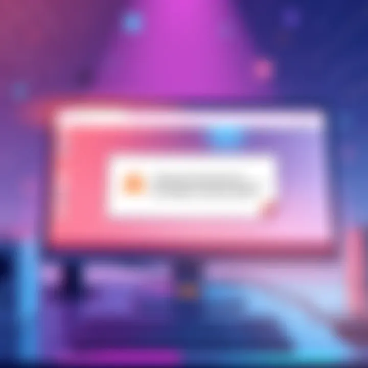Illustration showing a computer screen with a notification about the Desktop Commander application being installed without consent, highlighting privacy concerns.