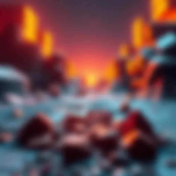 A scene showing destructible terrain in a game developed with Godot, featuring SmartShape2D technology and real-time updates. The ground appears fragmented, illustrating how players can interact with ...