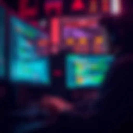 A developer focused on debugging code using OPUS 5, with screens displaying error messages and code corrections.