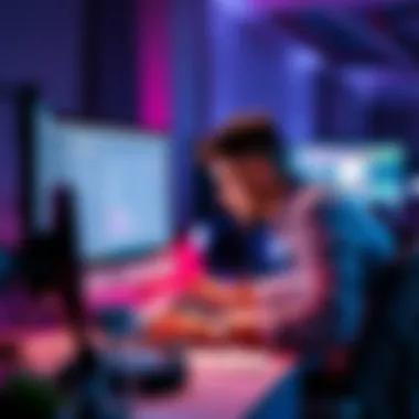 A developer creating innovative productivity tools in front of a computer, showcasing modern software alternatives to Microsoft Office.