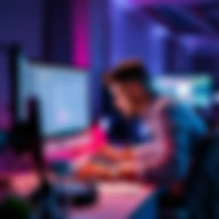 A developer creating innovative productivity tools in front of a computer, showcasing modern software alternatives to Microsoft Office.