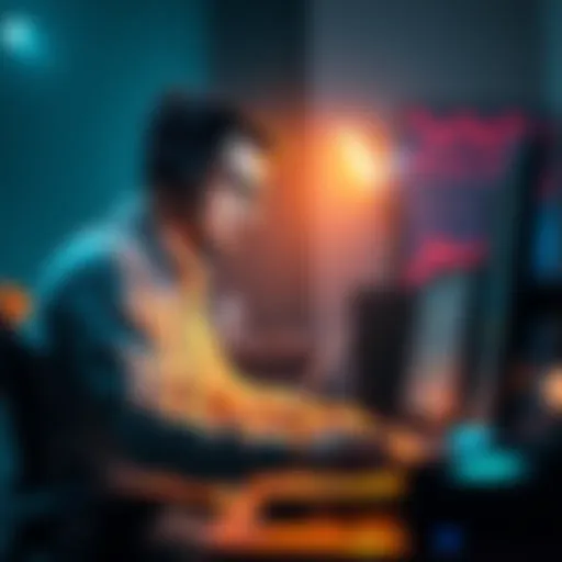 A lone developer works on a computer, coding an open-source tool to challenge AI watermarking systems.