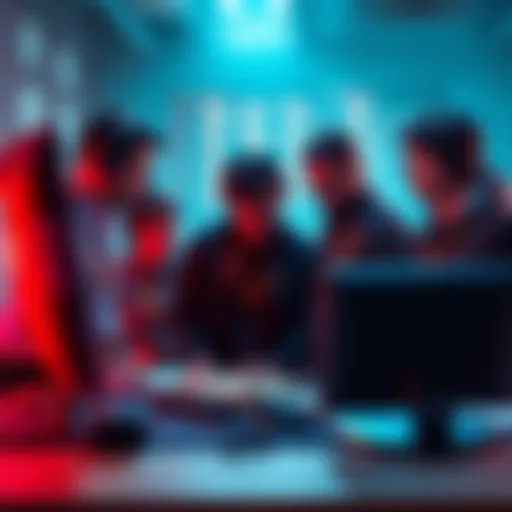Developers discussing Codex 5.5 issues A group of software developers are gathered around a computer, visibly frustrated as they troubleshoot issues with OpenAI's Codex 5.5 version, highlighting their concerns about LLM progress.