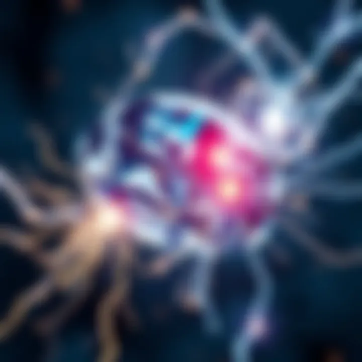 Close-up of a diamond producing electrical sparks, symbolizing energy generation.