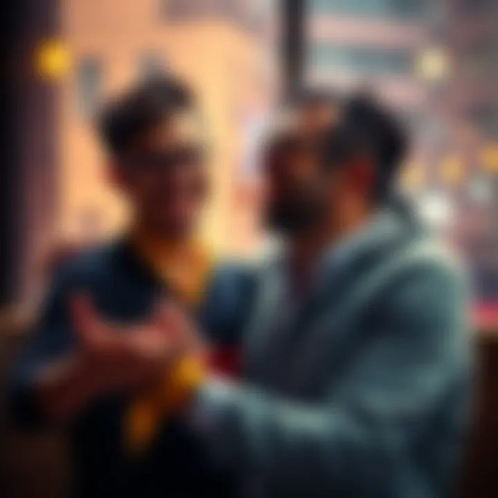 Diego sharing a playful moment Diego laughing and making a cheeky gesture, teasing about his sweetness in private