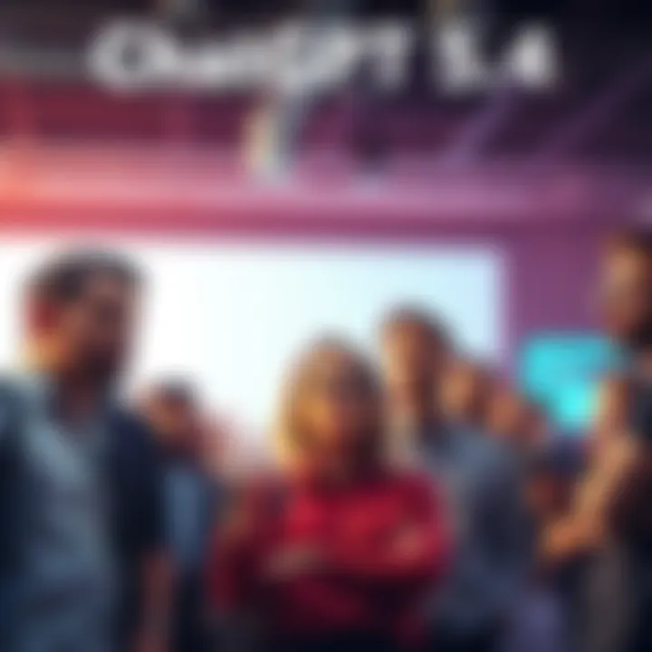 Group of people expressing disappointment regarding ChatGPT 5.4 performance compared to version 5.2