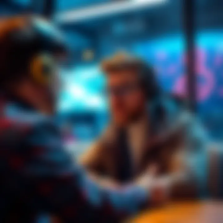 Bruno giving feedback on projects during a Discord call