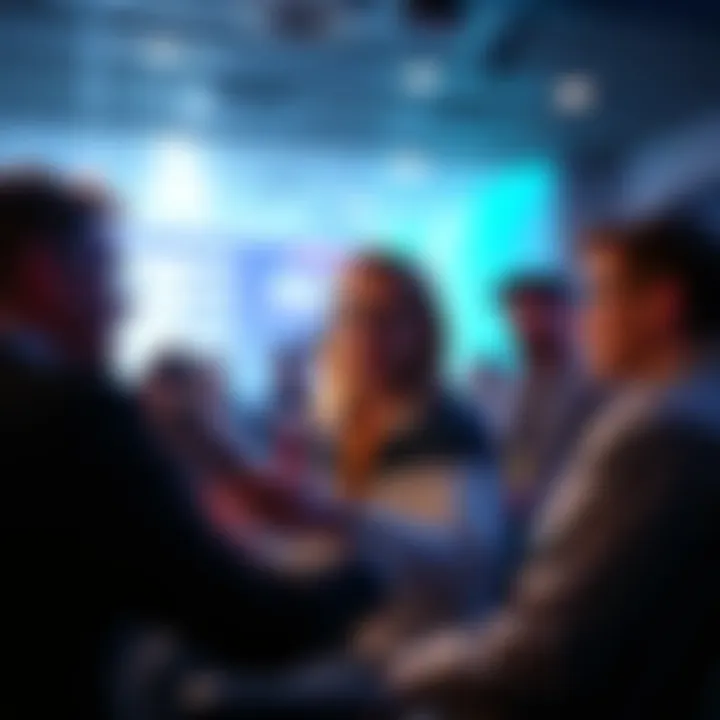 A group of people conversing in a pro-AI forum, with some expressing opposing views.