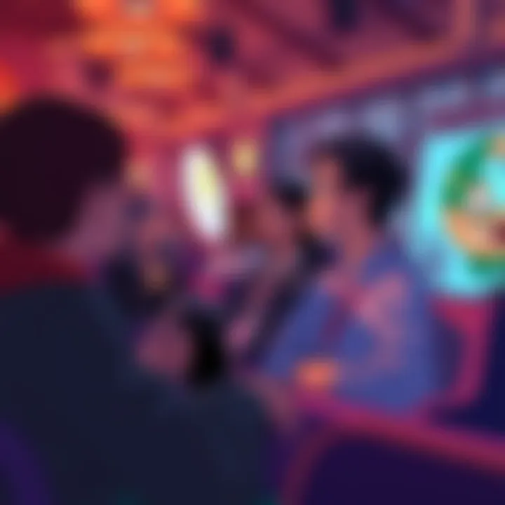 Disney character chat scene People discussing Disney characters in a forum setting with Gravity Falls themes.