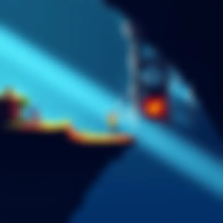 A pixelated dissolve shader effect shown on a 16x16 tilemap, illustrating size issues in 2D platformers.