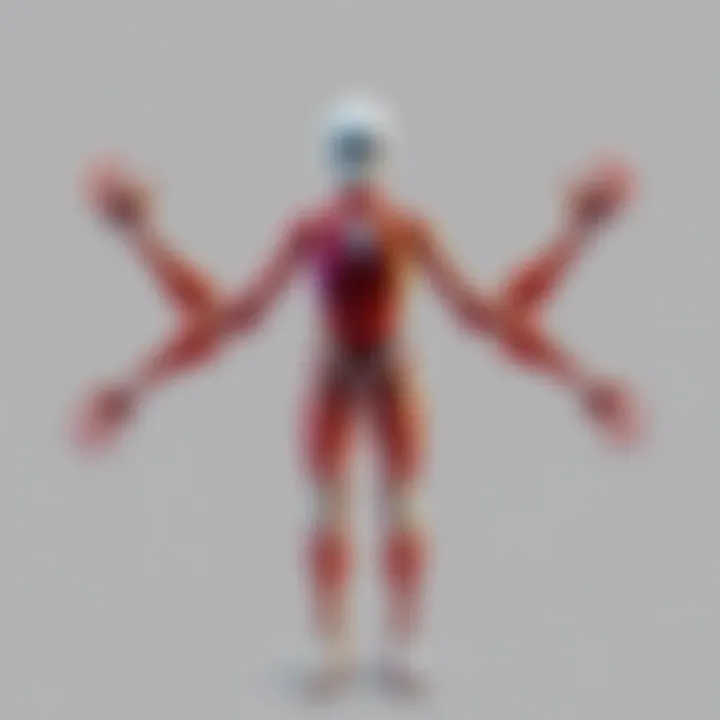 An illustration showing distorted human anatomy with extra limbs and mismatched colors, highlighting issues found in Flux Klein 4b.