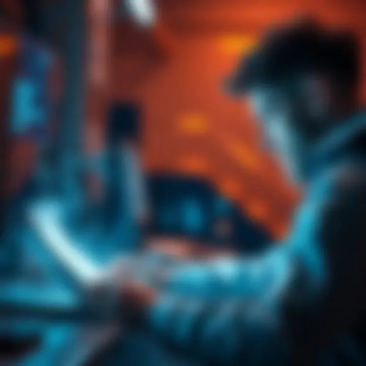 A person using a digital tool to recreate a lost document after a spill accident.