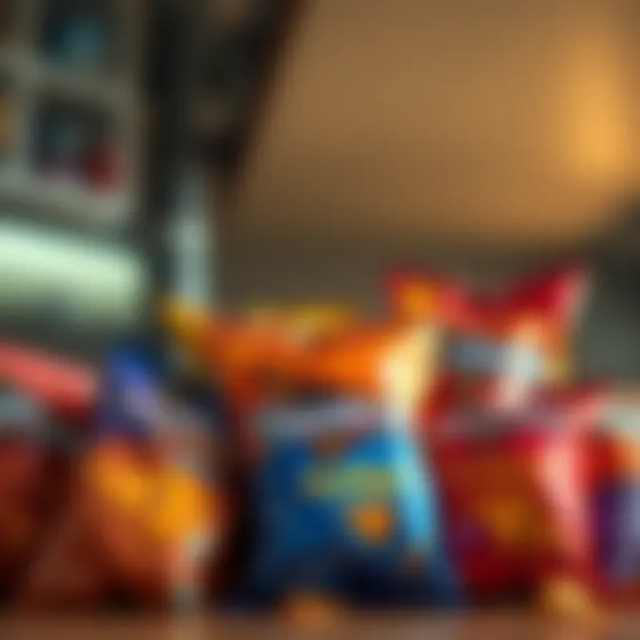 An assortment of Doritos chips in various flavors and bags displayed together
