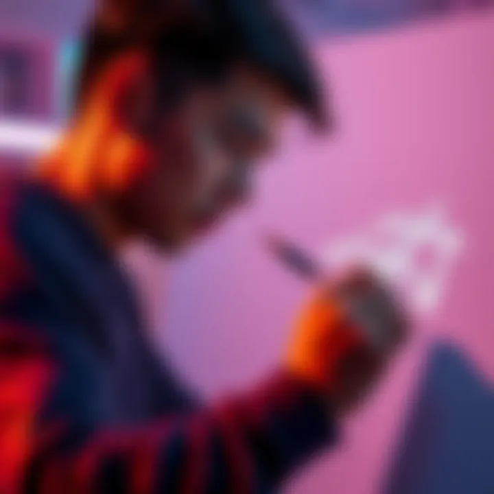 A person focused on creating a 3D plane using only one brush tool, showcasing their unique technique and creativity.