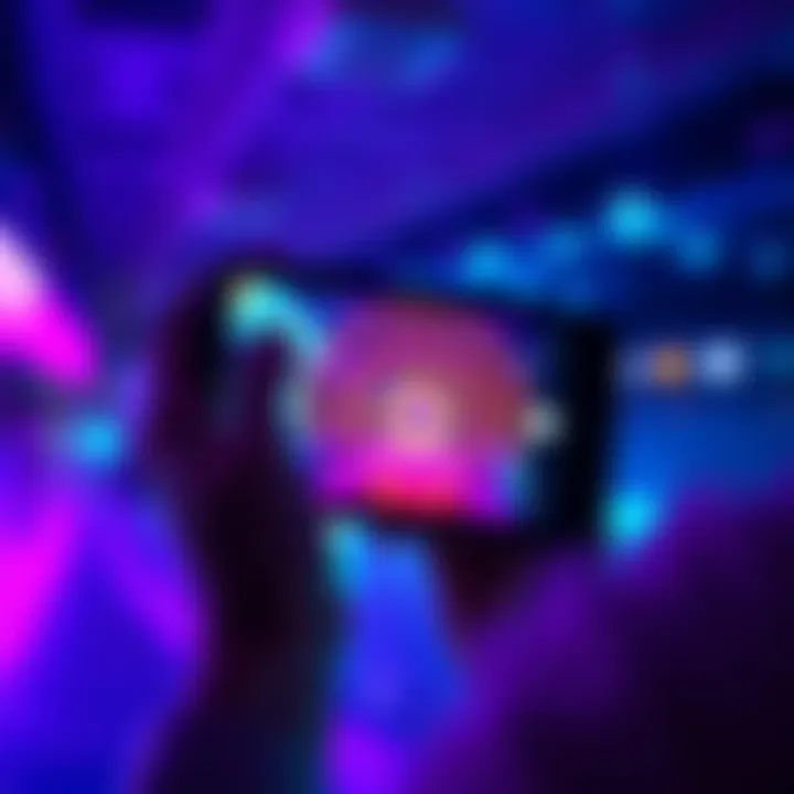 A close-up of a person using the Dreamlite app to generate an image on an iPhone 17 Pro, showcasing vibrant visuals and the app interface.
