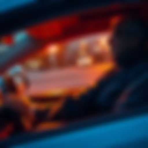 A person intervening during a driver assistance test, highlighting concerns about the technology's reliability.