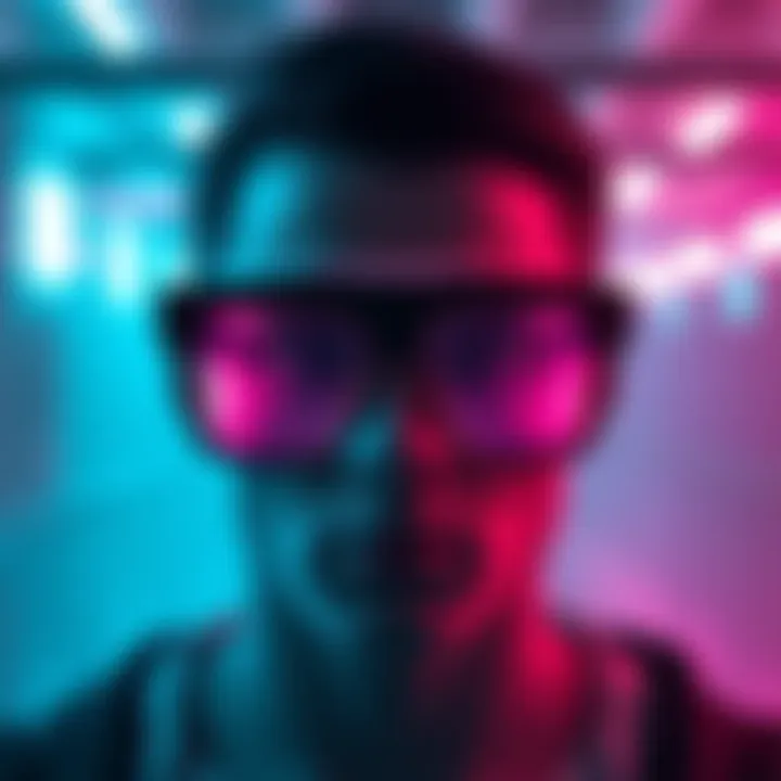 A pair of DuckDuckGo anti-pervert glasses designed for privacy protection, featuring a simple and sleek design without any tech components.
