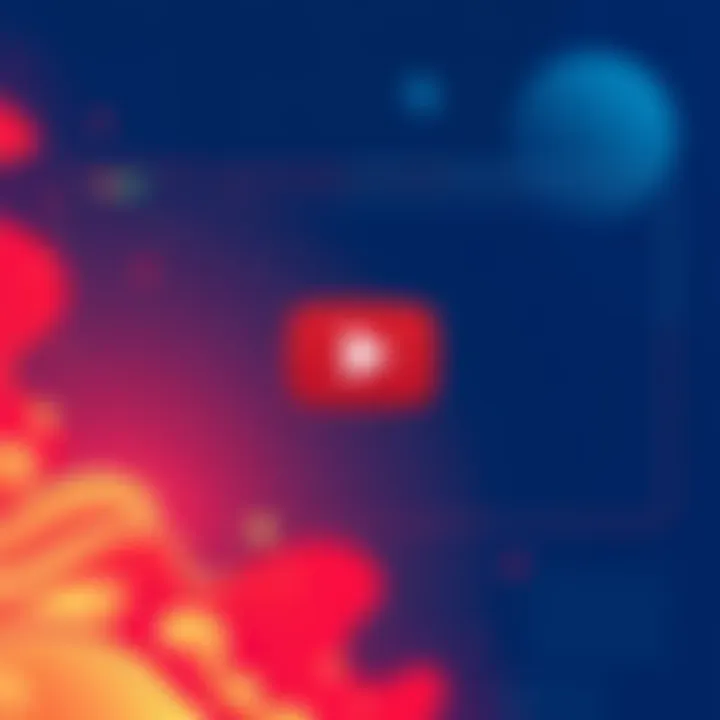 Illustration of DuckDuckGo browser showing blocked YouTube ads with a warning symbol