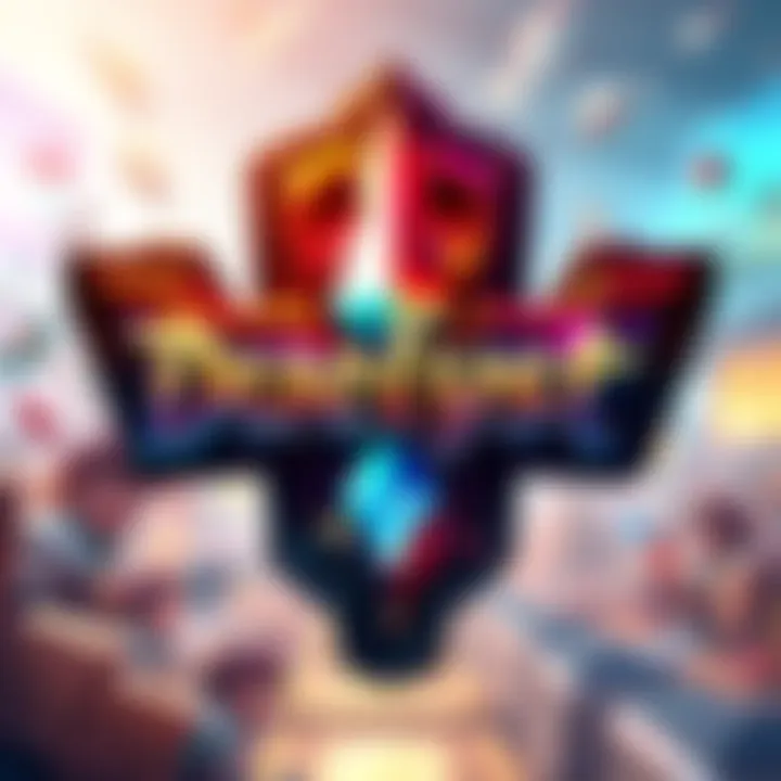The logo of Duelyst showcasing its vibrant design, symbolizing the turn-based strategy card game now available for free
