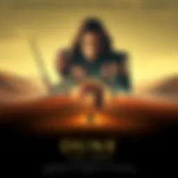 Dune: Part Three Movie Poster The official poster for Dune: Part Three featuring iconic characters in a desert landscape