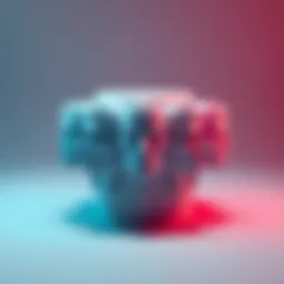 A 3D model showing a cylinder with multiple identical faces arranged around it.