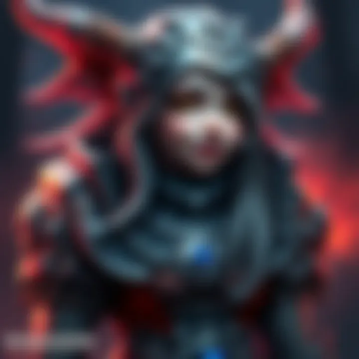 A captivating Dwarf monster girl with intricate armor and a playful expression, showcasing her unique style in the Warhammer Fantasy universe.