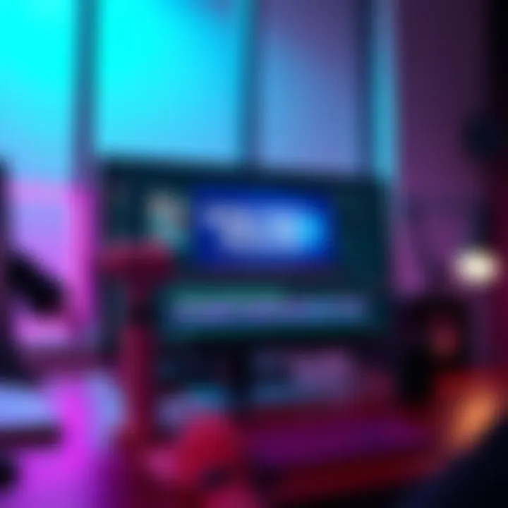 A computer screen showing an online video editor with changing font sizes for title cards based on text length.