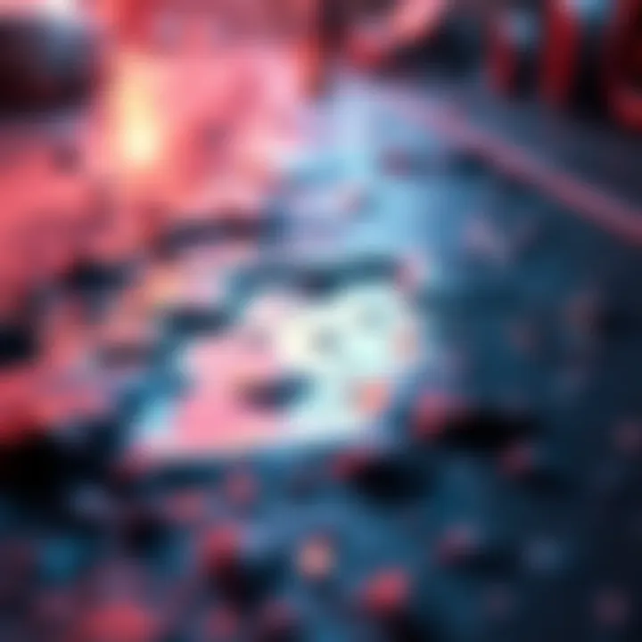 A realistic puddle in a gaming environment reacting to terrain and obstacles, showcasing improved water dynamics.