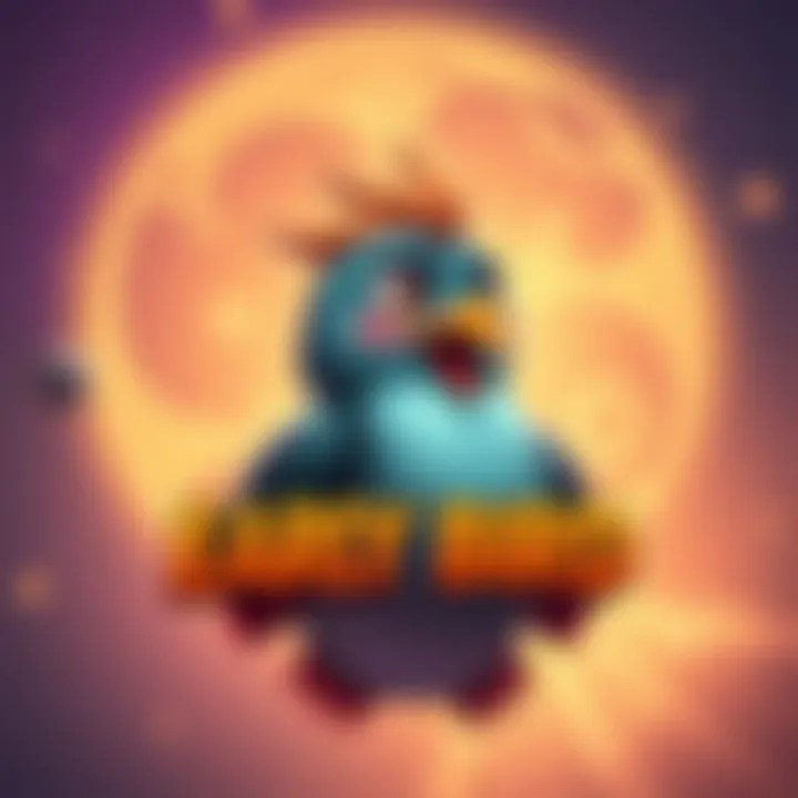 Cover of the Early Bird game featuring a cartoon-style bird character and a vibrant space background