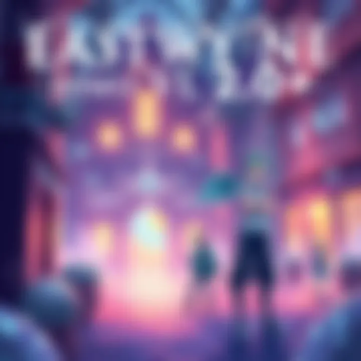 Cover illustration for Eastwynne V2.0 demo featuring a magical university setting with characters exploring and engaging with new features.