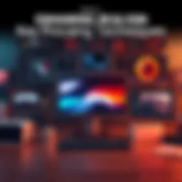 A graphic showing various editing tools and software interfaces for enhancing image realism